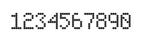 5×8数字点阵字体 ddN58AA1913