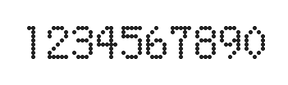 5×8数字点阵字体 ddN58AA1915