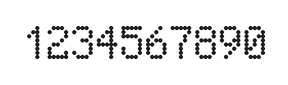 5×8数字点阵字体 ddN58AA1916