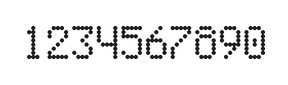 5×8数字点阵字体 ddN58AA1918
