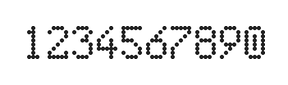 5×8数字点阵字体 ddN58AA1922