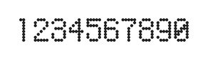 5×8数字点阵字体 ddN58AA1924