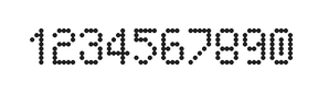 5×8数字点阵字体 ddN58AA1925