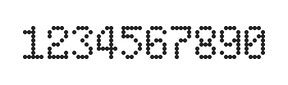5×8数字点阵字体 ddN58AA1926