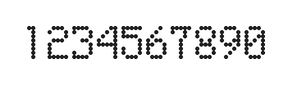 5×8数字点阵字体 ddN58AA1928