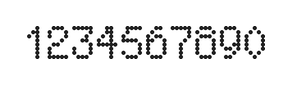 5×8数字点阵字体 ddN58AA1930