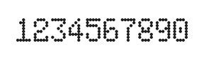 5×8数字点阵字体 ddN58AA1934