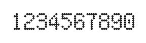 5×8数字点阵字体 ddN58AA1936