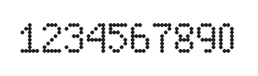 5×8数字点阵字体 ddN58AA1938