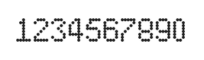 5×8数字点阵字体 ddN58AA1939