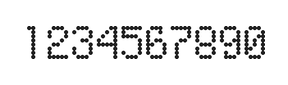 5×8数字点阵字体 ddN58AA1941