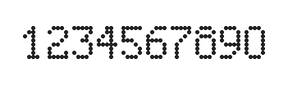5×8数字点阵字体 ddN58AA1946