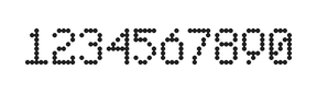 5×8数字点阵字体 ddN58AA1951