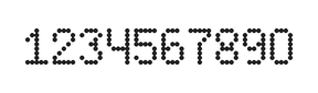 5×8数字点阵字体 ddN58AA1953