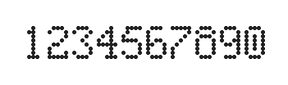 5×8数字点阵字体 ddN58AA1954