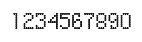 5×8数字点阵字体 ddN58AA1956