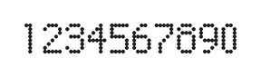 5×8数字点阵字体 ddN58AA1958