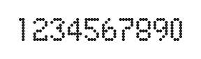 5×8数字点阵字体 ddN58AA1963