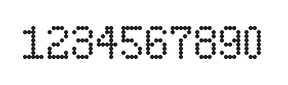 5×8数字点阵字体 ddN58AA1965