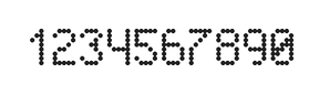 5×8数字点阵字体 ddN58AA1966