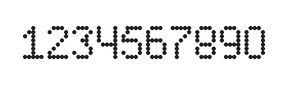 5×8数字点阵字体 ddN58AA1967