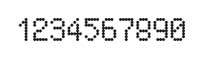 5×8数字点阵字体 ddN58AA1970