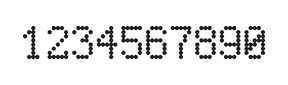 5×8数字点阵字体 ddN58AA1972
