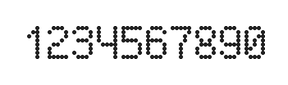 5×8数字点阵字体 ddN58AA1975