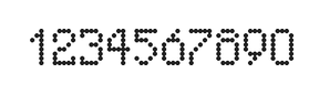 5×8数字点阵字体 ddN58AA1983