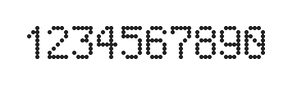 5×8数字点阵字体 ddN58AA1985