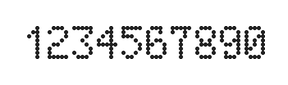 5×8数字点阵字体 ddN58AA1987