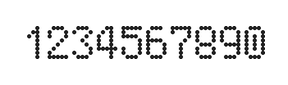 5×8数字点阵字体 ddN58AA1989
