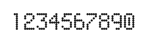 5×8数字点阵字体 ddN58AA1991