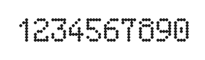 5×8数字点阵字体 ddN58AA1992