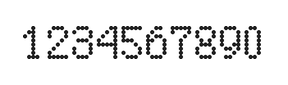 5×8数字点阵字体 ddN58AA1993
