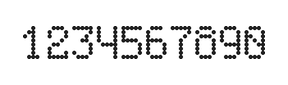 5×8数字点阵字体 ddN58AA1995