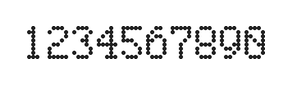5×8数字点阵字体 ddN58AA1997
