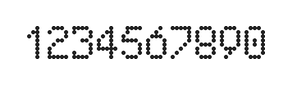 5×8数字点阵字体 ddN58AA1999