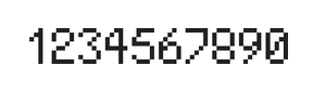 5×8数字点阵字体 ddN58AB0006