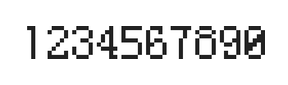 5×8数字点阵字体 ddN58AB0022