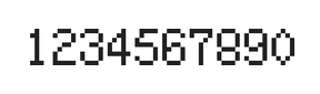 5×8数字点阵字体 ddN58AB0024