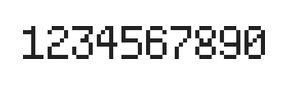 5×8数字点阵字体 ddN58AB0027