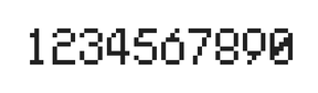 5×8数字点阵字体 ddN58AB0031