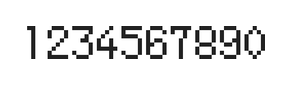 5×8数字点阵字体 ddN58AB0033