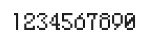 5×8数字点阵字体 ddN58AB0039