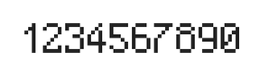 5×8数字点阵字体 ddN58AB0043