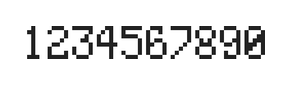 5×8数字点阵字体 ddN58AB0056