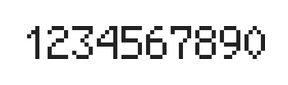 5×8数字点阵字体 ddN58AB0062