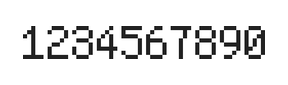 5×8数字点阵字体 ddN58AB0070