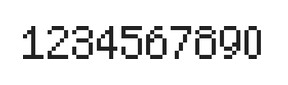 5×8数字点阵字体 ddN58AB0073